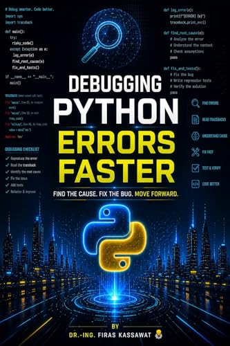 Debugging Python Errors Faster: A practical guide to fixing bugs, reading tracebacks, and handling exceptions with confidence (Python to AI Fast Series)
