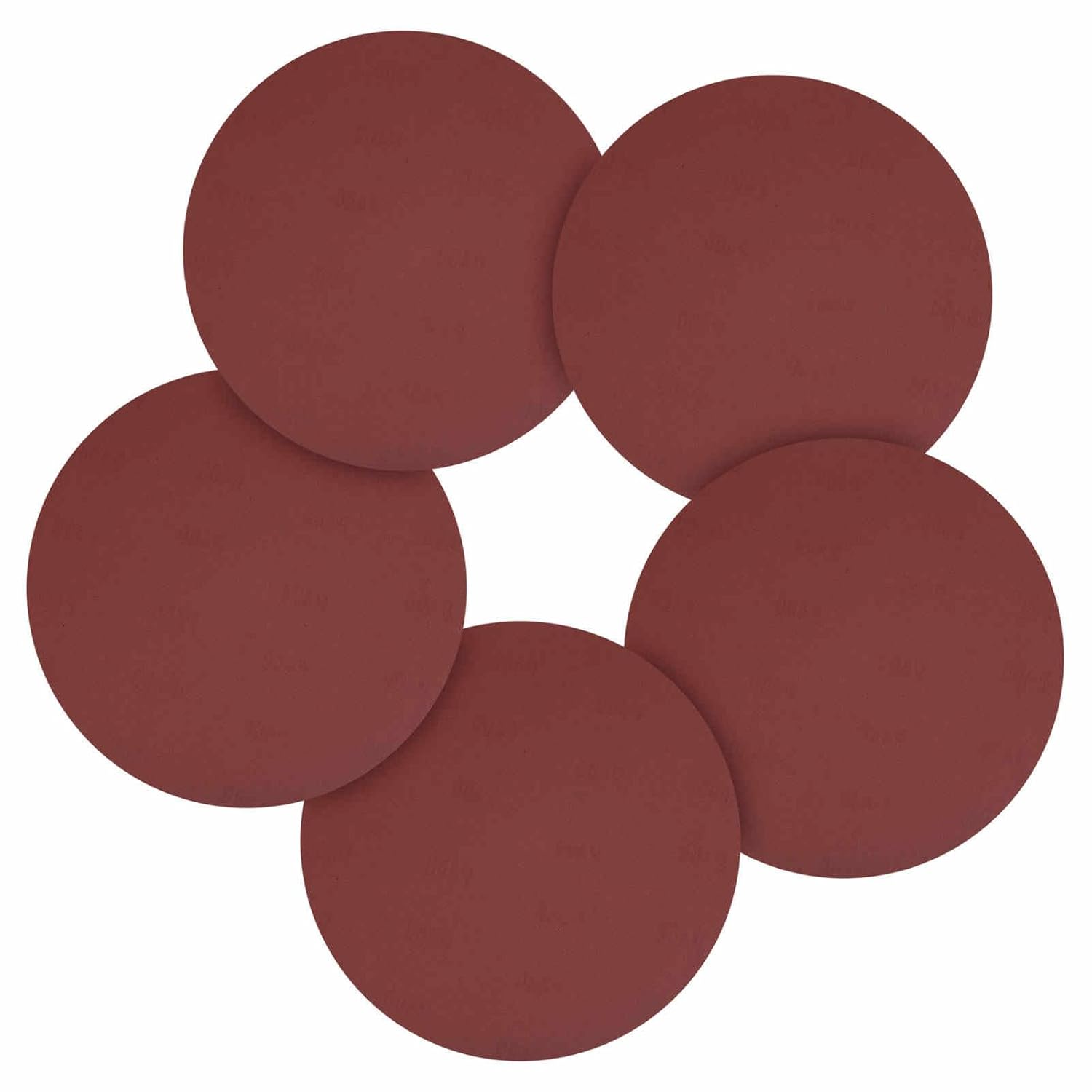 100 Pcs 6 Inch Sanding Disc 60 Grit Round Hook and Loop Sandpaper Fit for Orbital Sander or Automotive Car Repairing, Grinding and Polishing, Red