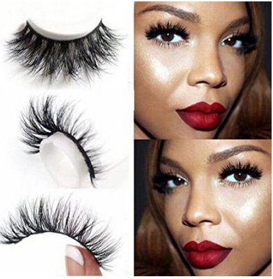 Vwh 5 paia 3D naturale spessa ciglia finte ciglia