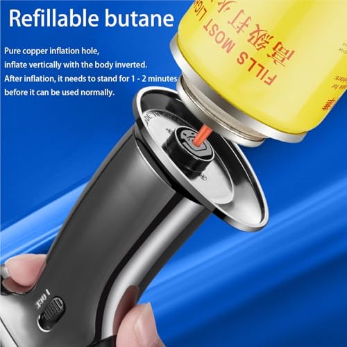 Encendedor de Mecha Triple Llama Butano Recargable miniatura 6