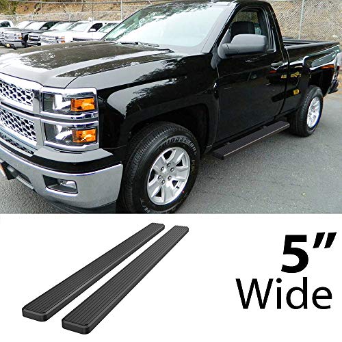 Estribos laterales negros para Chevy Silverado y GMC Sierra miniatura 2