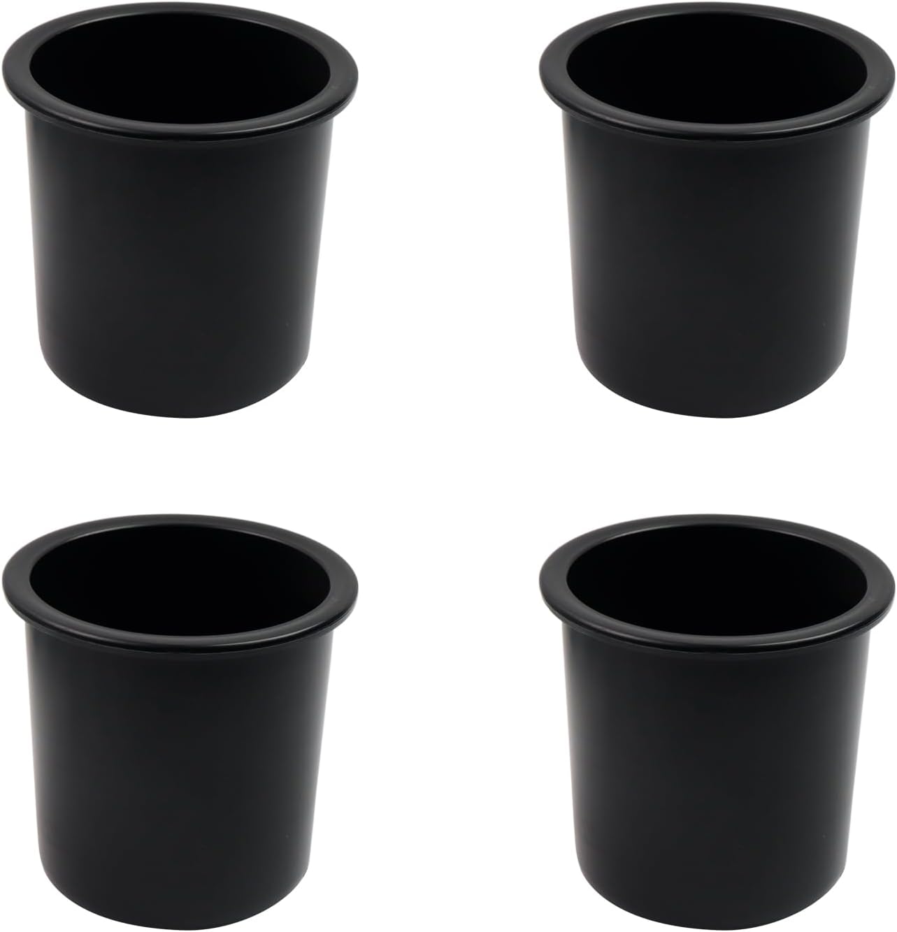 Dnyta 4pcs 4"x4.3" Black Plastic Cup Holder Car Seat Cup Holder Replacement Sofa Cup
