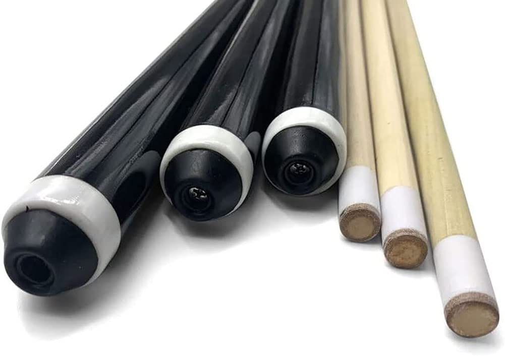 Stecche da Biliardo 2 Pezzi 50cm 68cm 90cm 120cm Legno Punte 11,5mm