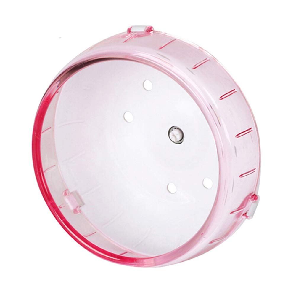 4.7 Inches Small Silent Spinner Exercise Running Wheel for Small Hamsters, Gerbils, or Mice (Pink Running Wheel)