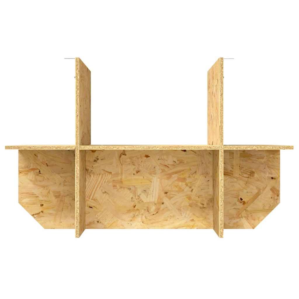 Base de terrario OSB de 80 x 50 x 50 cm, base de terrario independiente para reptiles y roedores con estantes