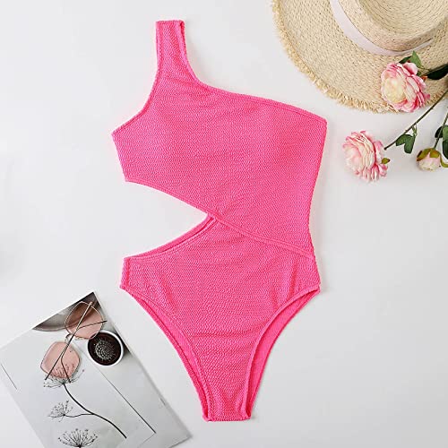 Bikini une épaule rouge pastèque pour valoriser la silhouette en M - 6