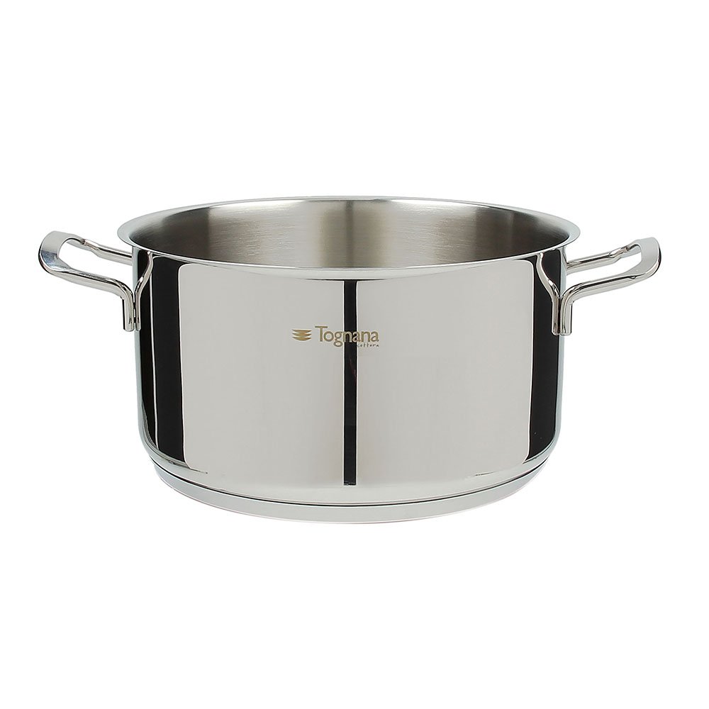 Tognana Vanitosa, Batteria di pentole e padelle, Set con 3 casseruole, 1 pentola, 1 tegame, 4 coperchi, 9 Pezzi, Acciaio Inox