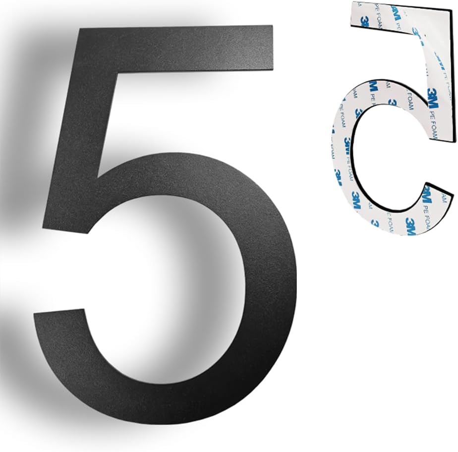6 Inch Selfadhesive House Numbers,Stainless Steel House