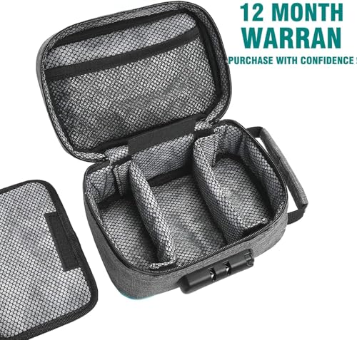 Image of OZCHIN Smell Proof Bag with Combination Lock File Organizer Case Container Medicine Odorless Storage Lock Box Great Gift for Friend