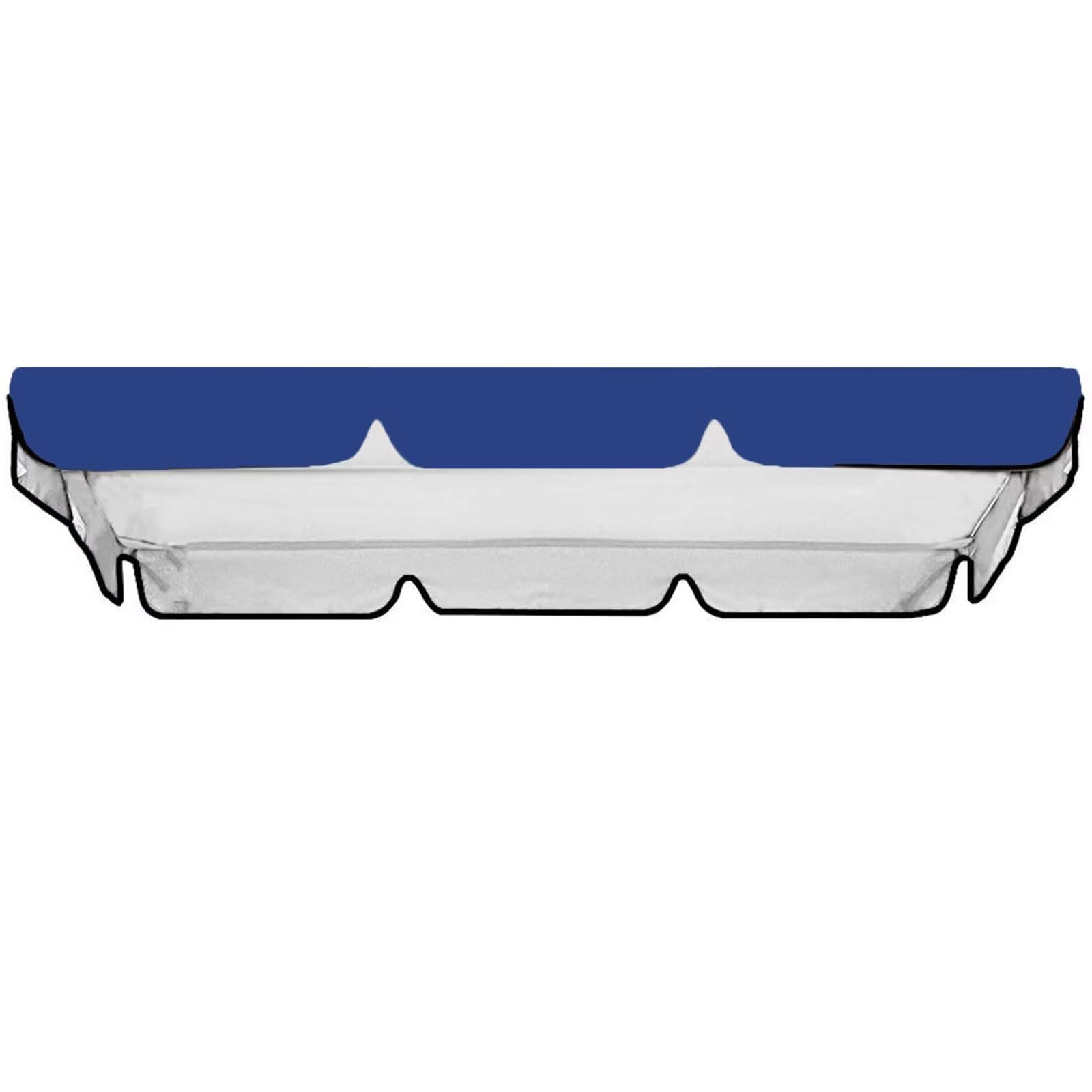 Patio/Outdoor Swing Canopy Replacement, Outdoor Swing 2 Seater Canopy Replac, 420D All Weather Protection Deluxe Waterproof UV Green(Blue,65"x45")