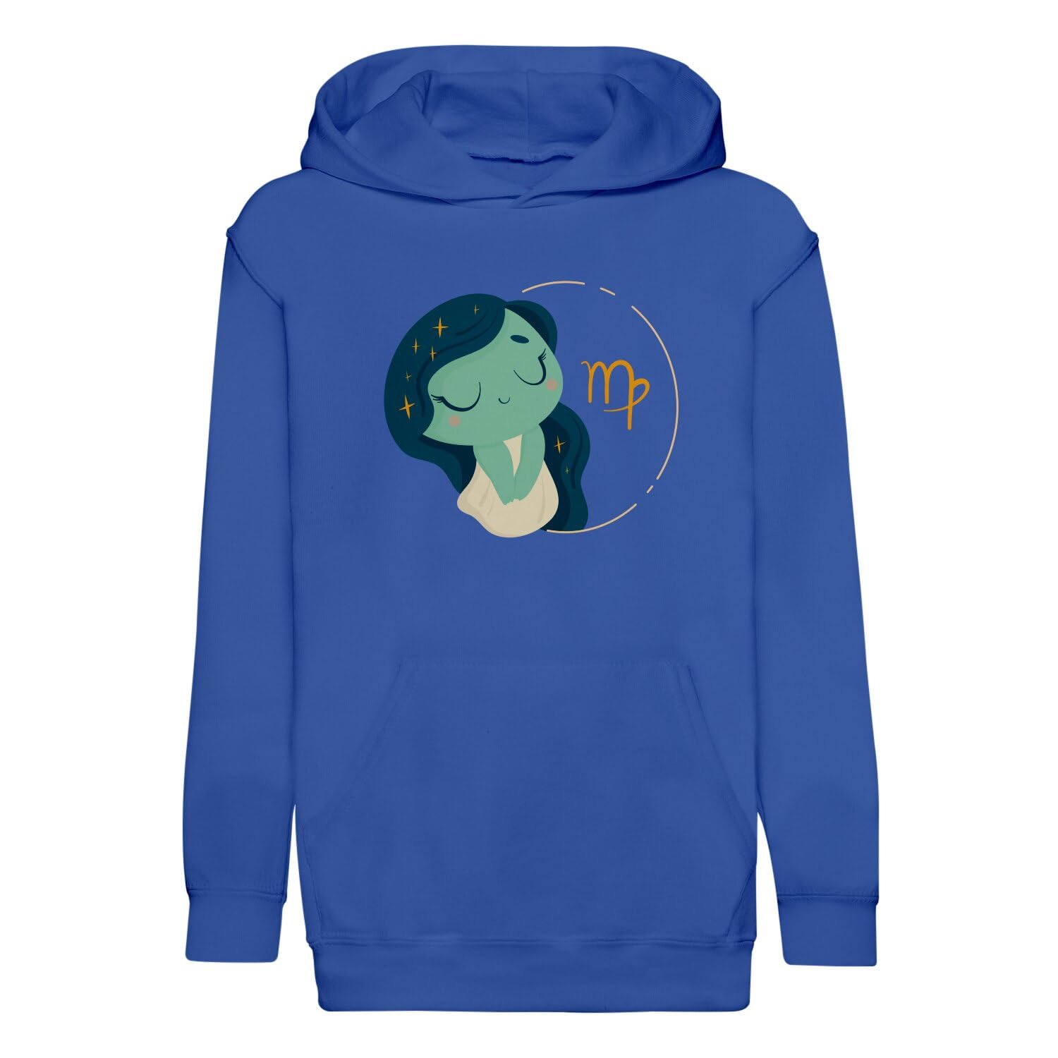 Sweat à capuche enfant vièrge illustration zodiaque de qualité premium