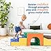 ECR4Kids SoftZone Single Tunnel Climber, Toddler Playset, Assorted, 3-Piece