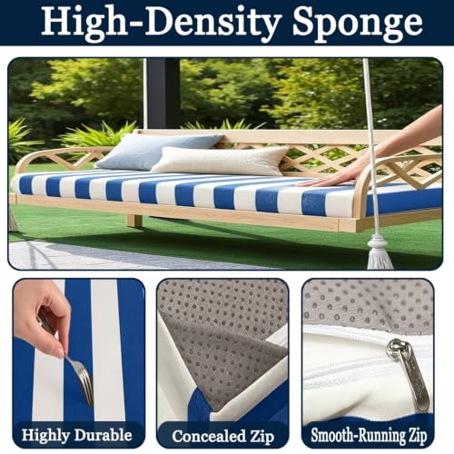 Coussin de banc de jardin antidérapant idéal pour les fêtes