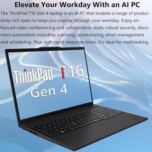 Image of Lenovo ThinkPad T16 Gen 4, Intel Ultra 5 225U, Laptop Computer for Business