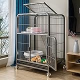 KÄFIGTÜR – Die Vordertür des Katzenkäfigs ermöglicht es Menschen, durch den Käfig mit den Haustieren zu interagieren und erleichtert auch das Füttern.