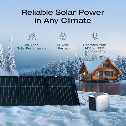 ef ecoflow solar generator delta 3 plus with 220w bifacial solar panel 1000w solar input lfplifepo4 battery portable power station for home backup power camping amp rvs