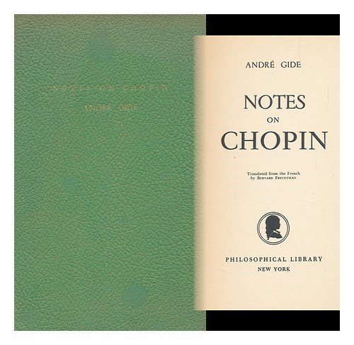 Notes on Chopin; tr. from the French to English... B002BAG10K Book Cover