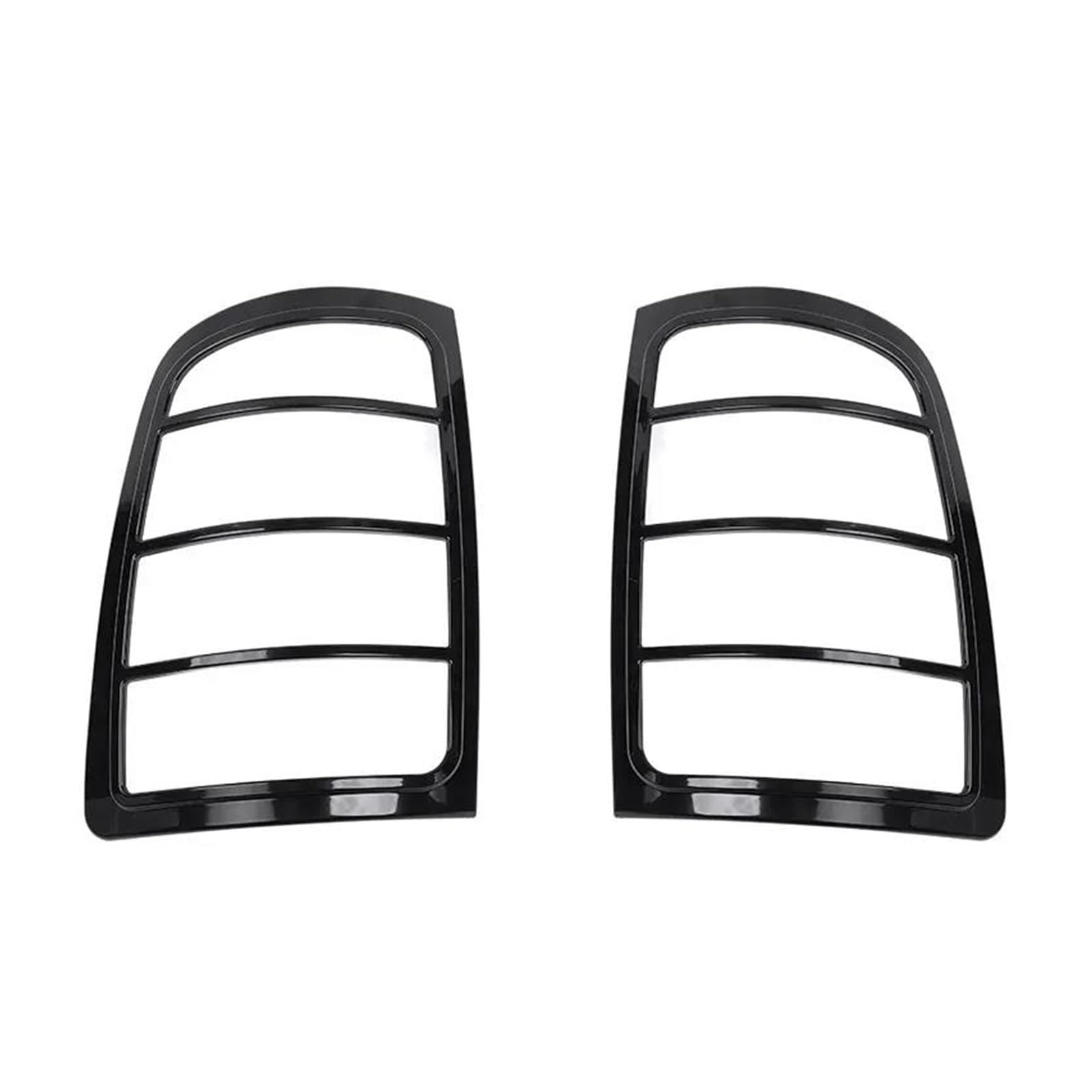 Cubierta de luz trasera ABS negra para Dodge RAM 2009-2017 4