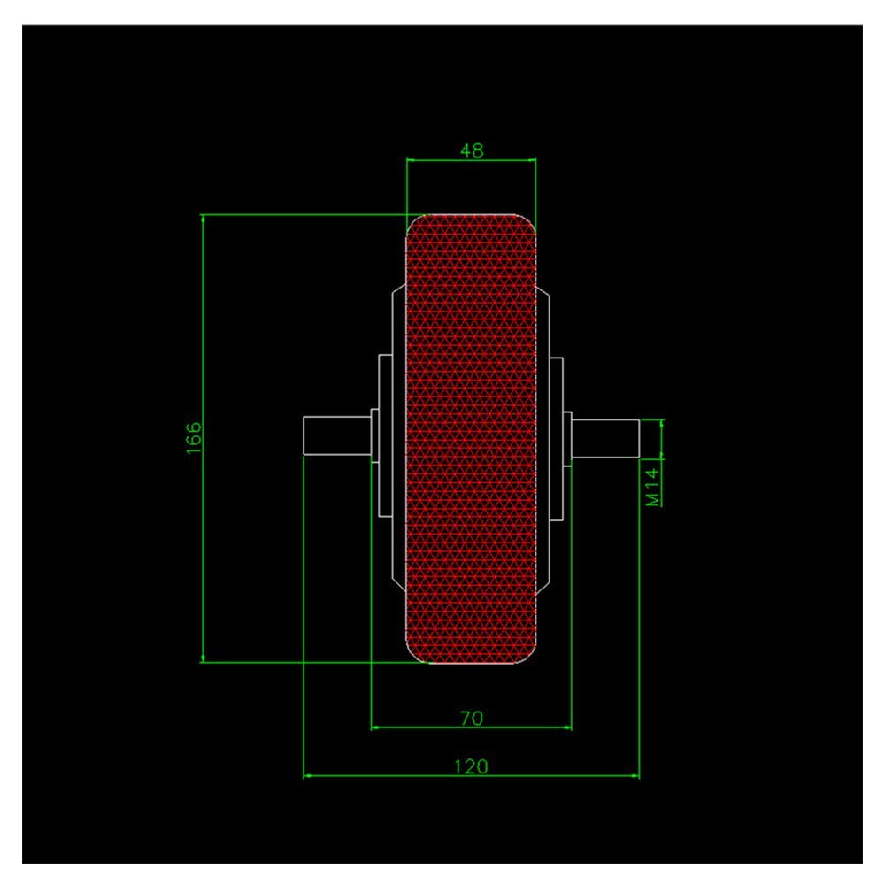 Accesorios para Scooter eléctrico, Motor de CC sin escobillas de 36 V y 6-6,5 Pulgadas, Freno electrónico Hall, Equipado con neumáticos Antideslizantes, Adecuado para el reemplazo del Motor de