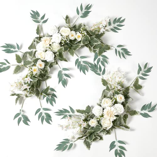 Misspin Wedding Arch Flowers Garlands Floral Arrangement Swag For Ceremony And Reception Backdrop Decoration #TOP20