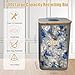 26 Gallon/100L Kitchen Recycling Bin with Lid & 1 Reusable Inner Bags - Ideal for Bottles, Cans, Glass, Plastic Waste (Grey)