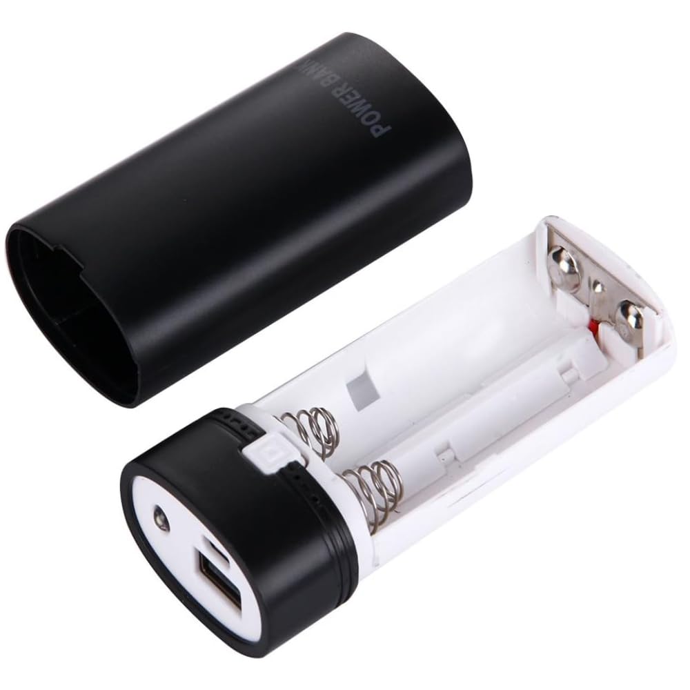 Li-ion Battery Shield 5V/2.0A Micro and Type-C USB Power Bank Battery Charging Module Portable 18650 Battery Charger, Rechargeable Batteries Independent Slot(Battery Not Included) (2 Cell)-image-9