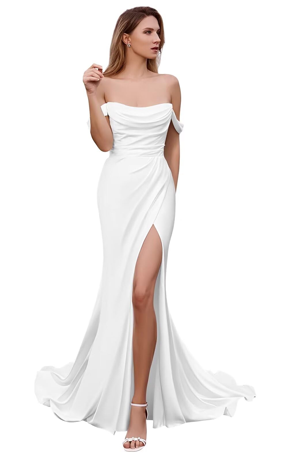 Beach Mermaid Wedding Dresses for Bride 2025 Lace Appliques Tulle Bride Dress He1006