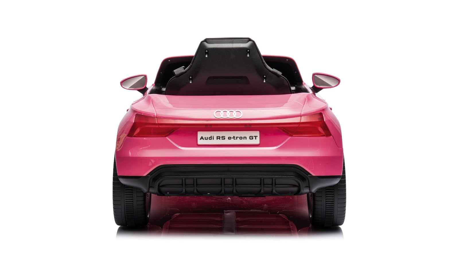 TOYSCAR Macchina Elettrica per Bambini Audi RS e-Tron Auto Elettrica per Bambini Telecomandata Sedile in Pelle Porte Apribili TAPPETINI Inclusi Doppio Motore Elettrico 12V Carico 25 kg (Rosa)