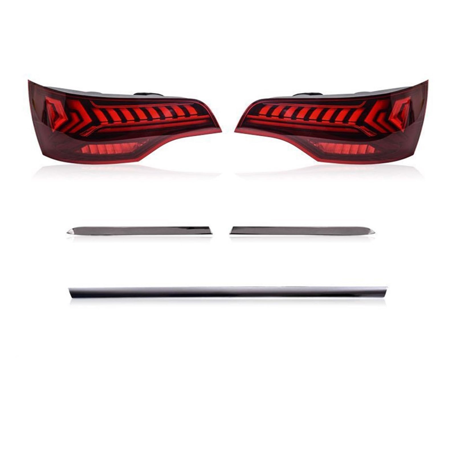 Gruppo Ottico Posteriore LED Per Q7 2006 2007 2008 2009-2015 Gruppo Luci Posteriori Freno A LED, Accessori Per Auto Plug And Play Fanale Posteriore(Red Taillights Set,For 2006-2009 Year)