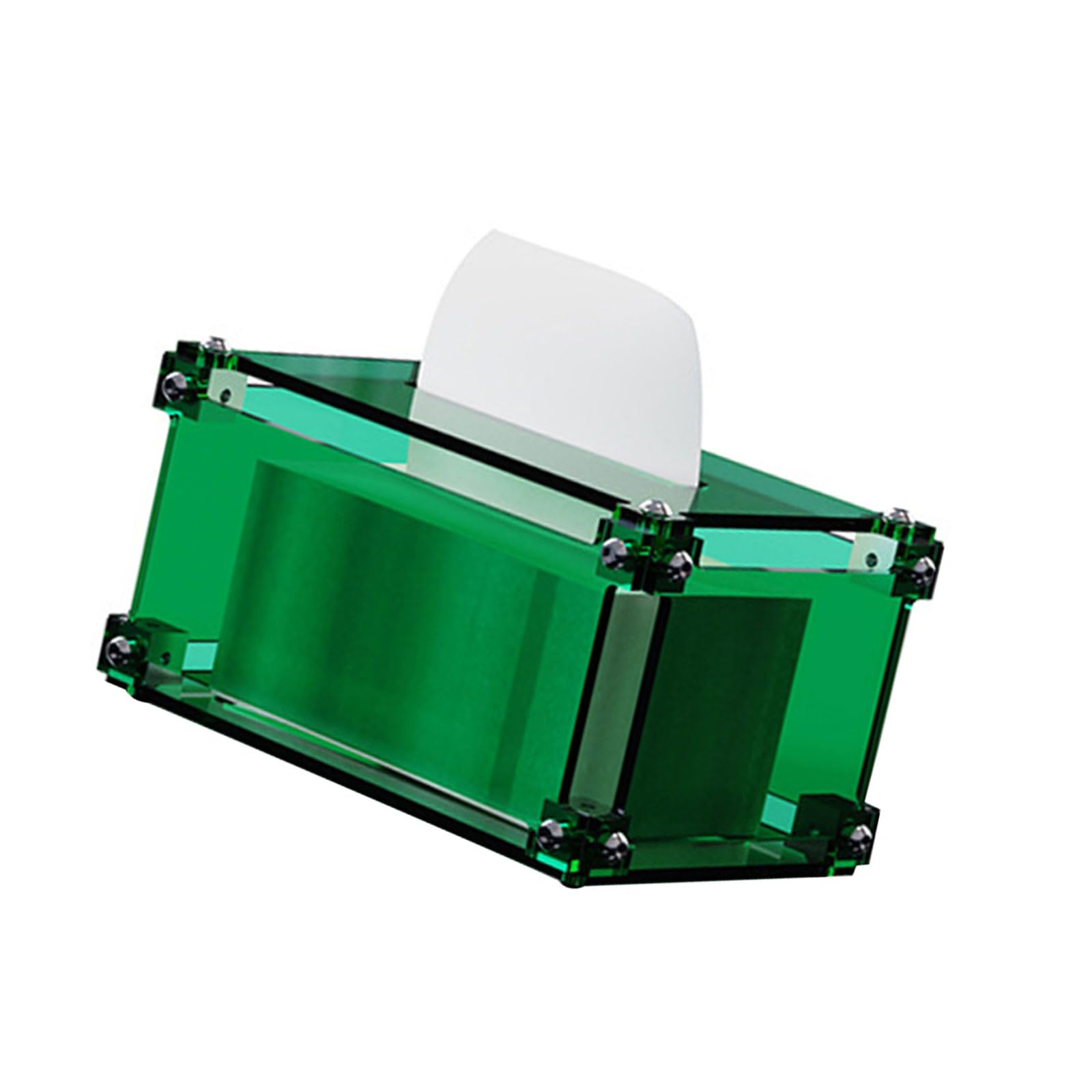 JDNH Stylish Transparency Acrylic Tissue Dispenser Decorative Rectangular Paper Towel Holder Box Covers for Contemporary Acrylic Organiser