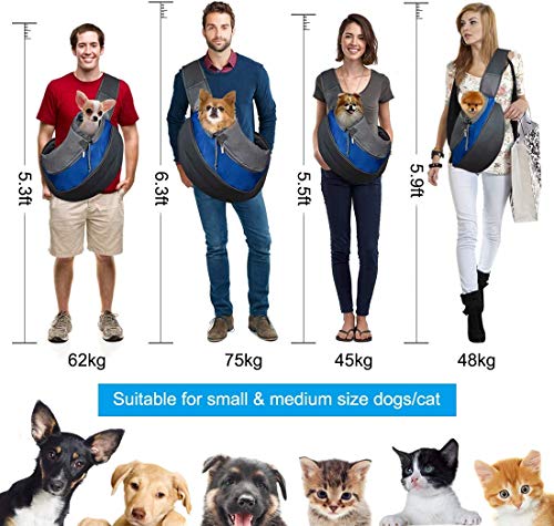 Borsa a tracolla per animali domestici, regolabile...