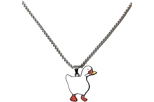 Elegant Duck with Knife Necklace
