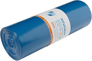 DEISS Schwerlast Müllsäcke 120L - 25er Rolle stabile robuste Müllbeutel reißfest ideal für Bauschutt, Baumisch, Gartenabfall und Umzug - Große Blaue Säcke für die höchsten Ansprüche