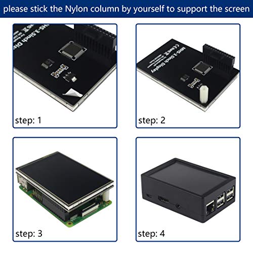Image of for Raspberry Pi 3 B+ 3.5 inch Touch Screen with Case, 320x480 Pixel Monitor TFT LCD Game Display [Support Raspbian, Ubuntu, Kali, RetroPie System]