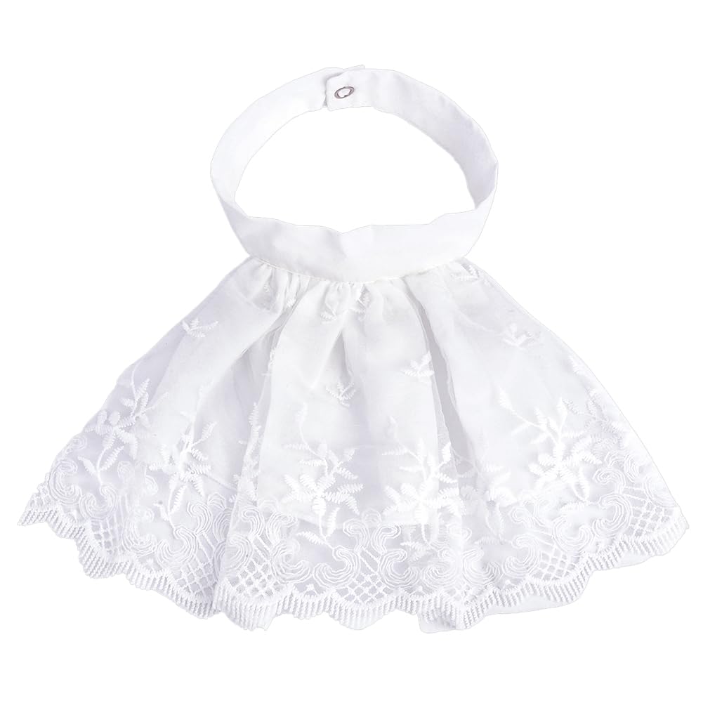 CRAFTYMELODY Polyester Lace Faux Collar Detachable Lace Cape Collar Neckline Trim Jabot Cuffs DIY Garment Accessories Clothing Garment Kit Collars Shirt Versatile Costume Accessories for Women
