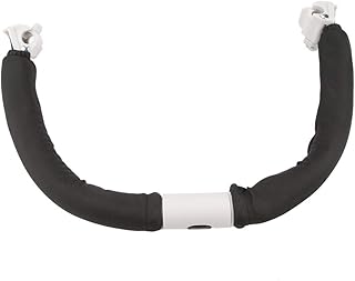 Maniglia per Passeggino Generico, Regolabile Carrello per Bambini Maniglia del Manico del Paraurti Paraurti del Bracciolo del Passeggino Accessori per Passeggini per 0-5 Anni Baby (Nero)