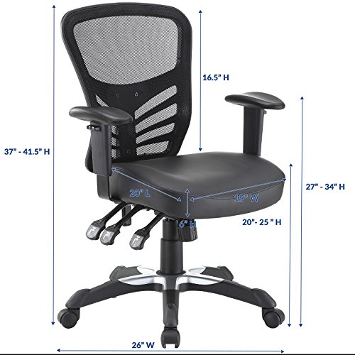 Modway-Articulate-Mesh-Office-Chair-with-Fully-Adjustable-Vegan-Leather-Seat-In-Black
