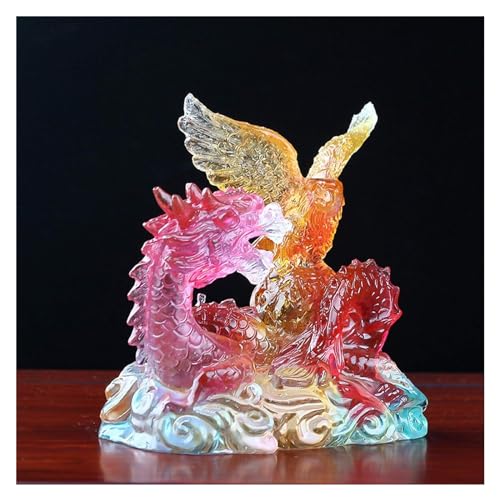 Dragon de drague feng shui en liuli pour harmoniser votre bureau - 2