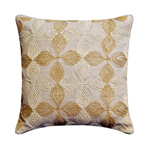The HomeCentric Decorativo Beige Amortiguar 65x65 cm Lino Cojin Cover