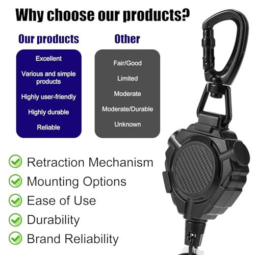 CB Microphone Retractable Holder, CB Mic Holder Radio Microphone Hanger with 80cm/31.5in Wire Tether Accessories for Truck Drivers - Image 3