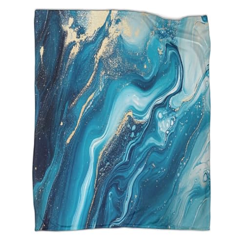 Jeté de canapé microfibre doux effet marbre fluide de qualité - 3