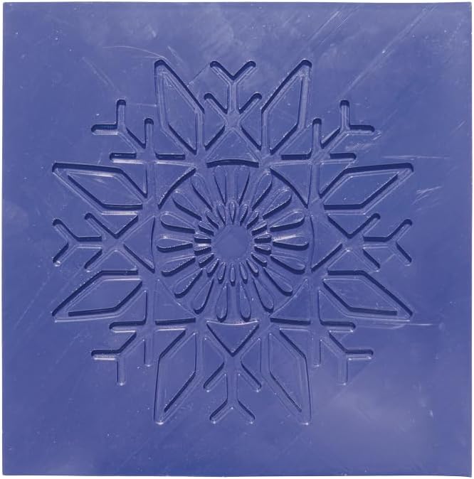 0TU01 Snowflake Tile Decoration Mat XL Crispy Tile Decoration - Pastry Decoration
