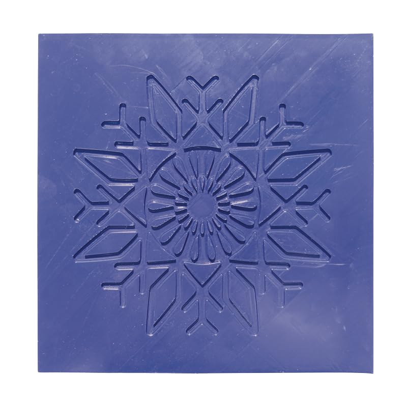 Tapis silicone tuile flocon XL pour décors de pâtisserie croustillants 0TU01
