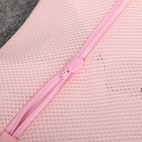 Rong Laundry Wash Bags with Zipper,Fabric Durable Mesh Laundry Bags for Delicates Reusable Travel Organization Laundry Bags for Blouse Hosiery Stocking Underwear Bra Lingerie(7Pack)