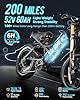 eAhora Romeo Ⅱ(2025 Version) 2500W Peak Electric Bike for Adults, 52V 60Ah Battery up to 200Miles,40Mph Dual Motors Ebike,20"*4.5 Fat Tire Full Suspension Off-Road Mountain E-Bike for Men,UL 2849 #2
