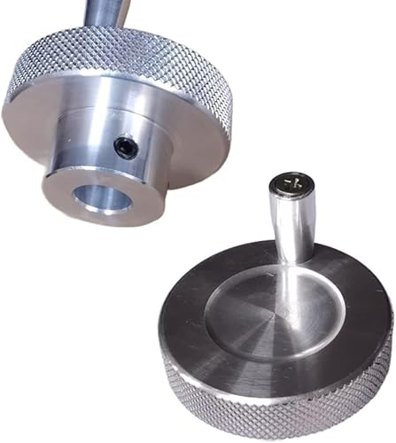 Miniatura 3 de NA Aleación de aluminio Mini volante mecánico rueda de mano 1.969 in (1.969x0.315 in)