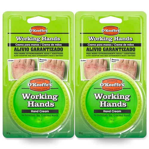 O'Keeffe's Working Hands - Crema para manos secas y agrietadas - Pack 2uds - 2 x 96g