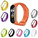 N NEWTOP 2 Pezzi Cinturino Compatibile per Xiaomi Mi Band 5 / 6 / Amazfit Band 5, Colori a Scelta TPU Silicone Da Polso Ricambio Protettivo Fitness Sport del Baccialetto Regolabile (2pz Arancione)