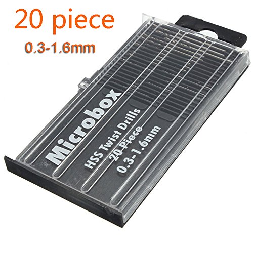 20 Pz/set Mini Drill Bit Acciaio Hss Micro