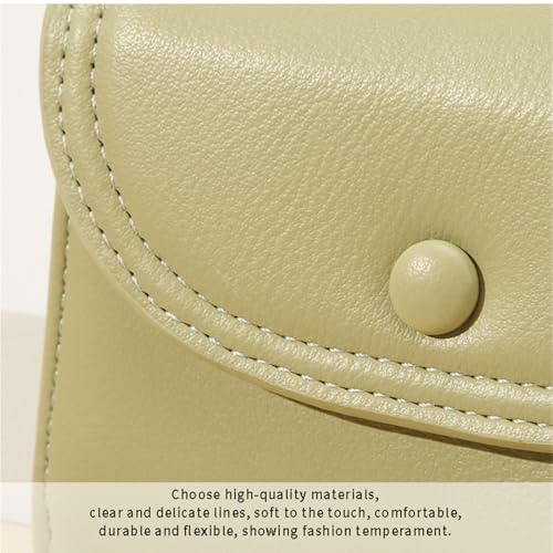 Modern Zippers Closure Card Case for Women Compact Size Practical PU Leather Fashion Accessory Elegant Compact Card Holder (Green)3